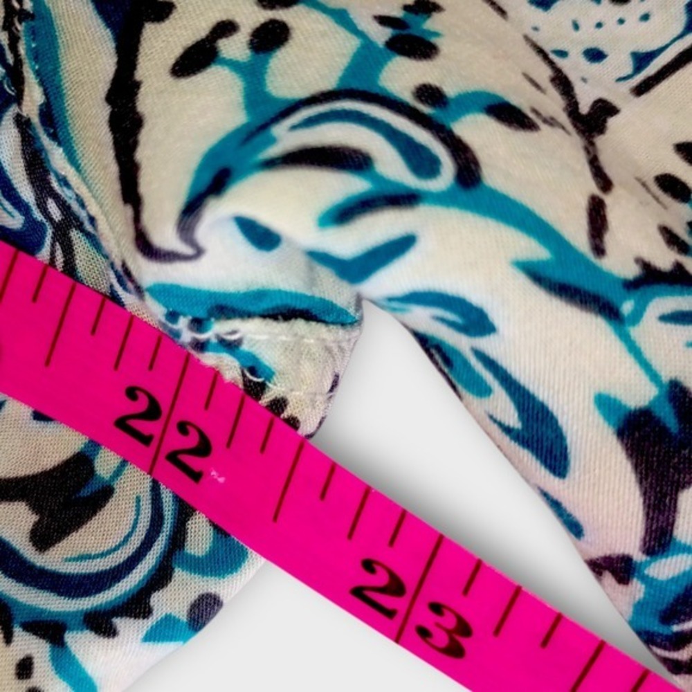BIT & BRIDLE Womens Top Sz L Long Sleeve‎ Button Down Shirt Blue Paisley Print - Picture 12 of 13